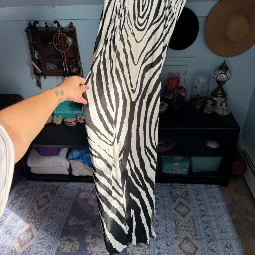 Robert Cavalli Women's Zebra Print Maxi Dress - Picture 10 of 16